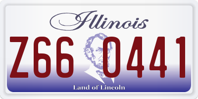 IL license plate Z660441