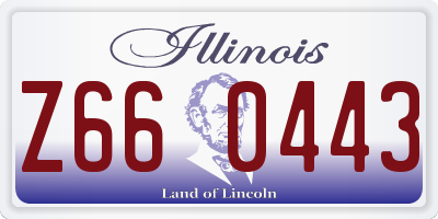 IL license plate Z660443