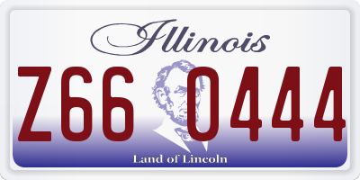 IL license plate Z660444