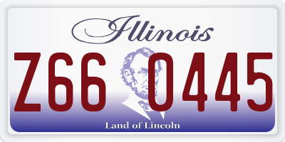 IL license plate Z660445