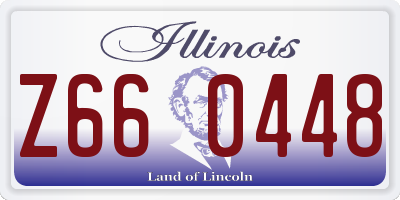 IL license plate Z660448