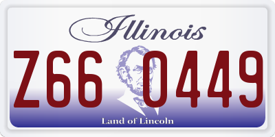 IL license plate Z660449