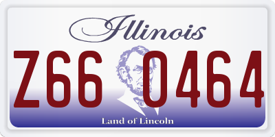 IL license plate Z660464