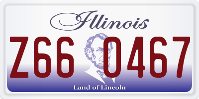 IL license plate Z660467