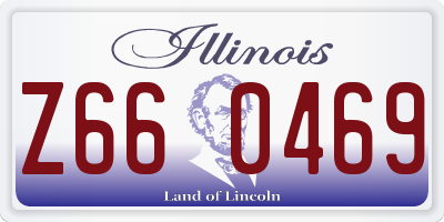 IL license plate Z660469