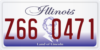 IL license plate Z660471
