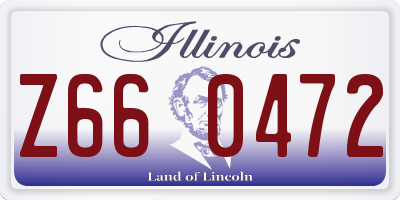 IL license plate Z660472