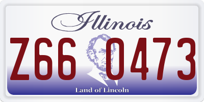 IL license plate Z660473