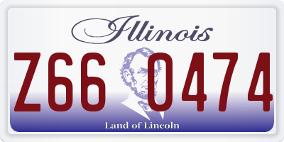 IL license plate Z660474