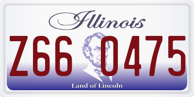 IL license plate Z660475
