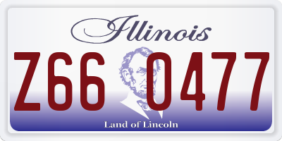 IL license plate Z660477