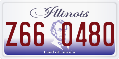 IL license plate Z660480