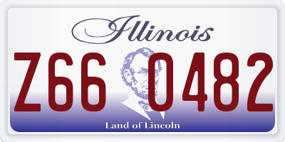 IL license plate Z660482