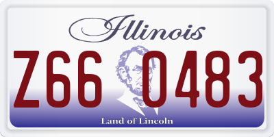 IL license plate Z660483