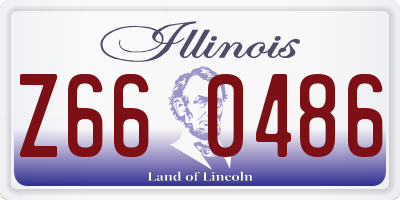 IL license plate Z660486