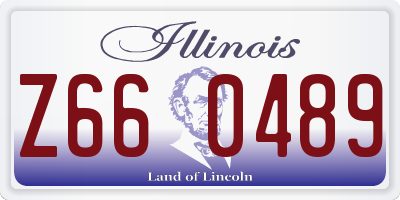 IL license plate Z660489