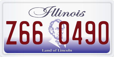 IL license plate Z660490