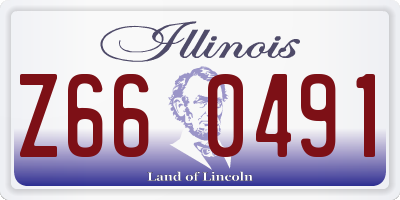 IL license plate Z660491