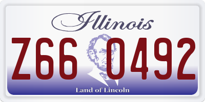 IL license plate Z660492