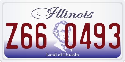 IL license plate Z660493