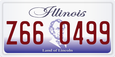 IL license plate Z660499
