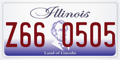 IL license plate Z660505
