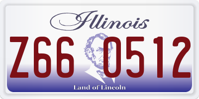 IL license plate Z660512