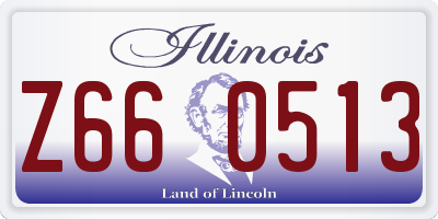 IL license plate Z660513
