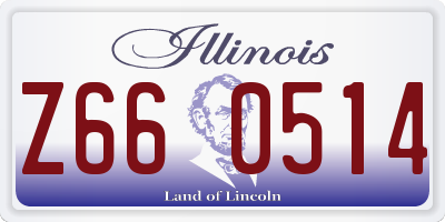 IL license plate Z660514