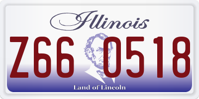 IL license plate Z660518