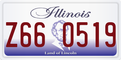 IL license plate Z660519