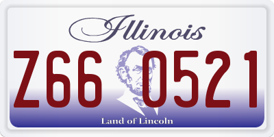 IL license plate Z660521