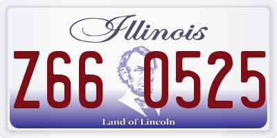 IL license plate Z660525