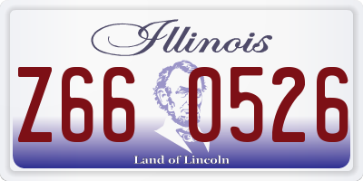 IL license plate Z660526