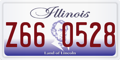 IL license plate Z660528