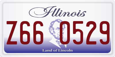 IL license plate Z660529