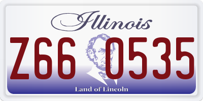 IL license plate Z660535