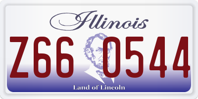 IL license plate Z660544