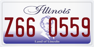 IL license plate Z660559