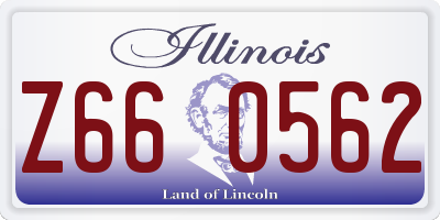 IL license plate Z660562