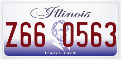IL license plate Z660563