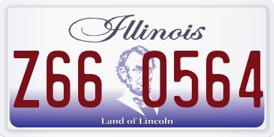 IL license plate Z660564