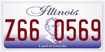 IL license plate Z660569
