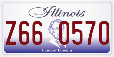 IL license plate Z660570