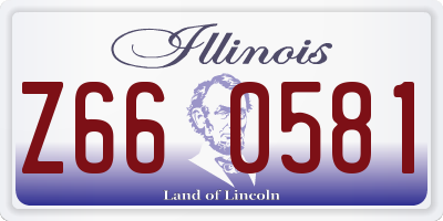 IL license plate Z660581