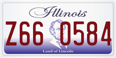 IL license plate Z660584