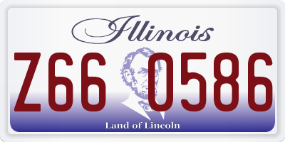 IL license plate Z660586
