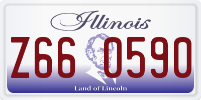 IL license plate Z660590