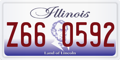 IL license plate Z660592