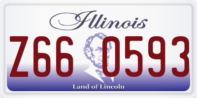 IL license plate Z660593